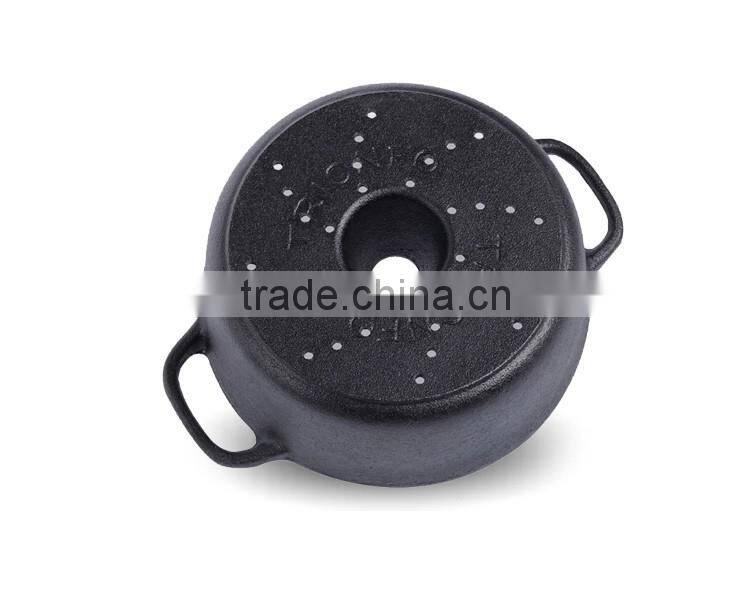 TRIONFO pre-seasonedcast iron bbq gas grill