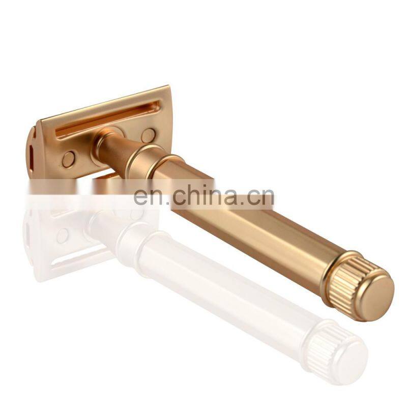 Mens Brass Double Edge Safety Shaving Razor