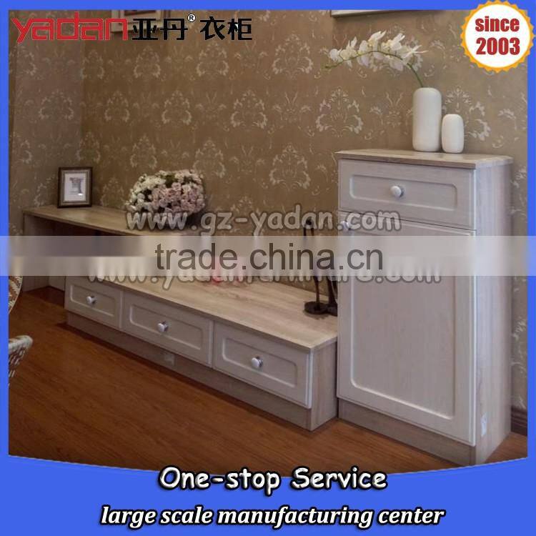 White color TV low cabinet modern style living room TV stand