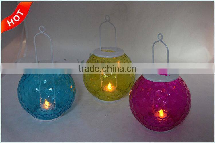 clear hanging lanterns in trees