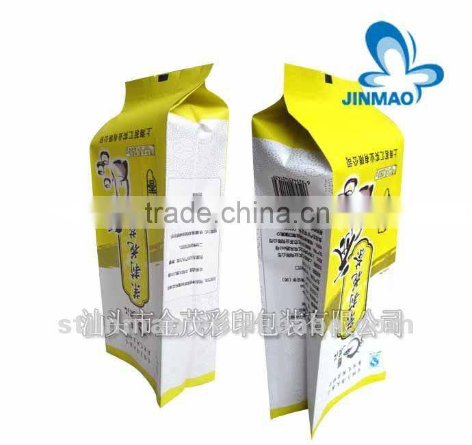 Food grade plastic bag for tea packaging