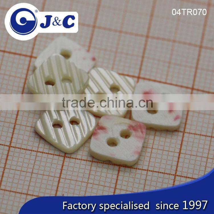 J&C 2 holes square Trocas shell buttons for fashion shirt.TR069,070