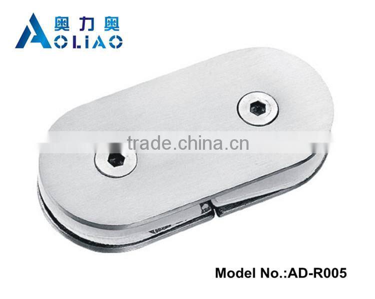 Stainless steel metal clip glass jars and SS handrail clamps and handrail glass fixing