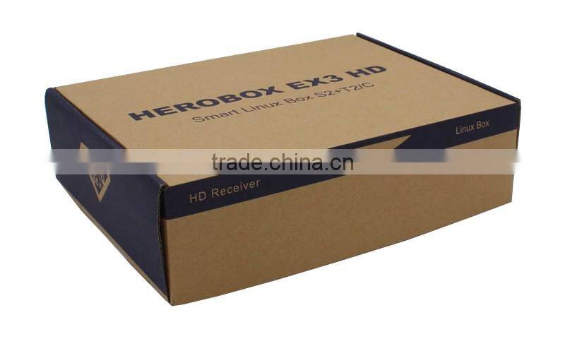 HEROBOX EX3 HD tv box DVB-S2/C/T2 triple tuner receiver hd dvb-s2 receiver ex3 herobox