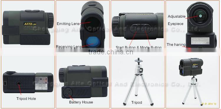 NEW 6*24mm 800m AITE Technology OLED display Hunting rangefinder bsa riflescope