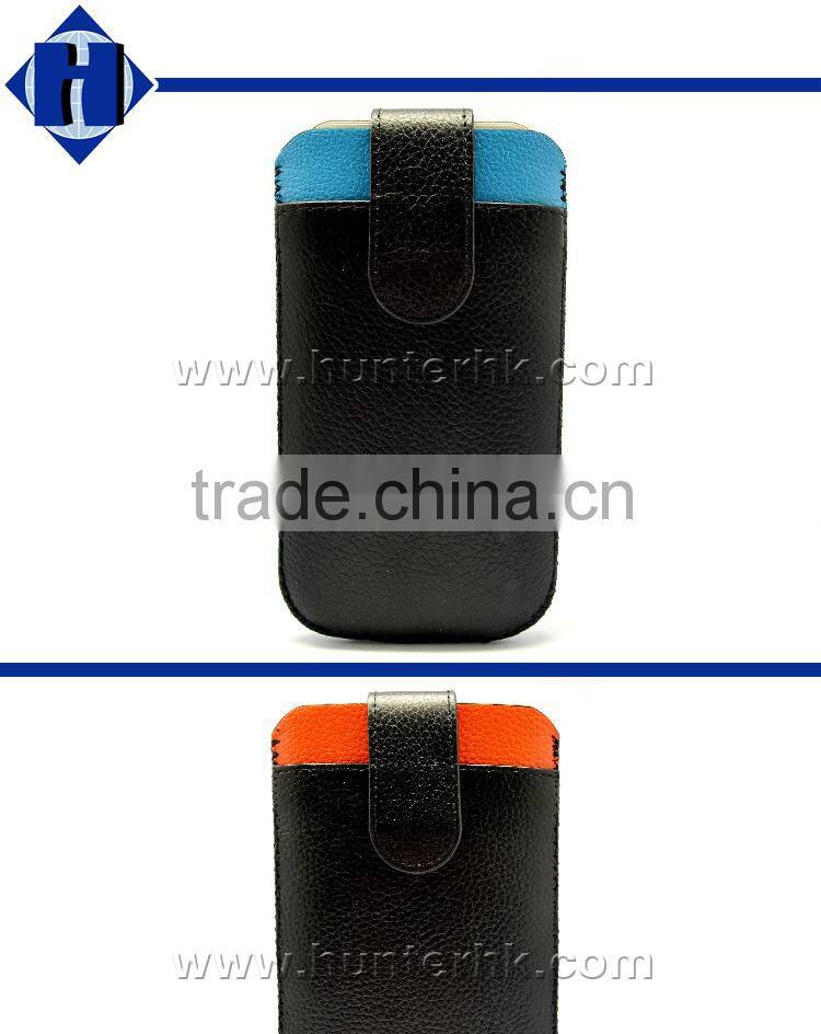 Genuine Leather Pull Up Pouch For Samsung Note2