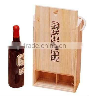Practical wooden wine box
