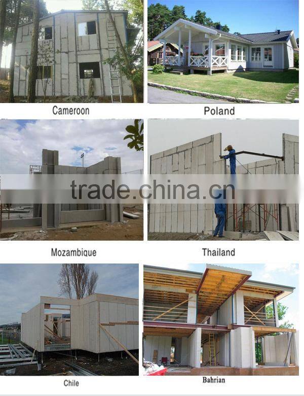 Fiber cement sandwich wall panel with steel frame prefab trailer home