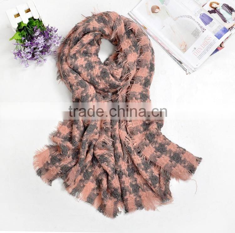 New Arrvial Wool Houndstooth Winter Women Shawls