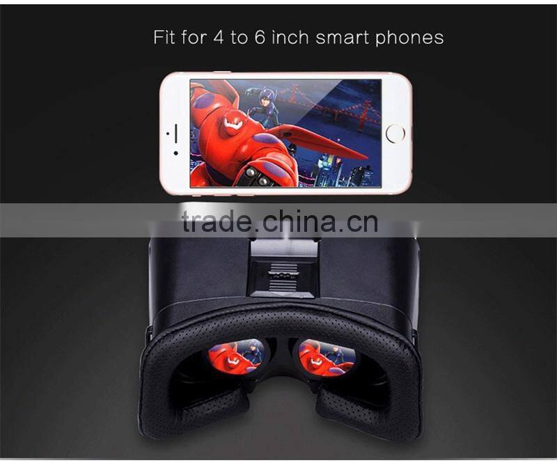 Reality virtual 2016 3dvr virtuality glasses virtual reality equipment VR Park V3 with remote control in whole sales