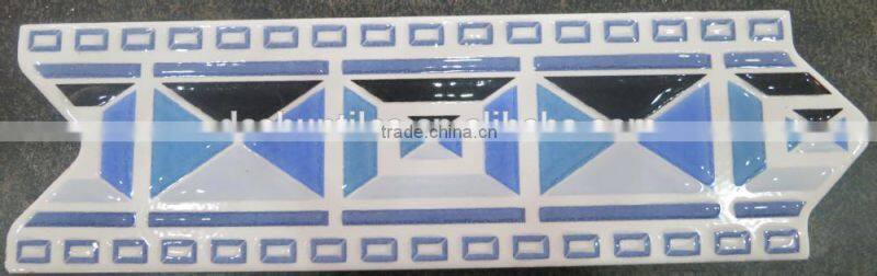 bathroom glazed ceramic arrow border tiles