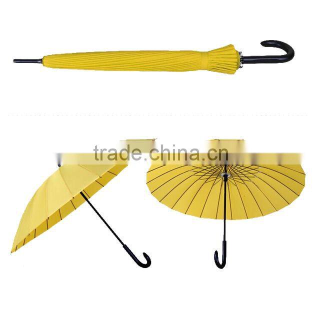 Creative 24 bone carbon fiber shaft advertising golf umbrella