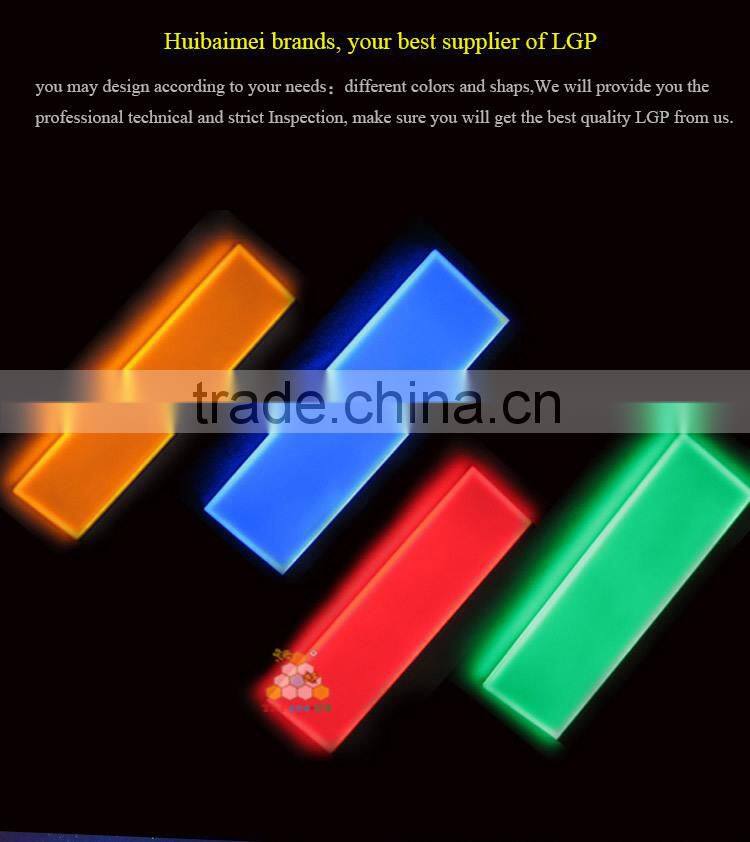 High Purity Optical Laser Engraving Slim Led Acrylic Light Guide Plate