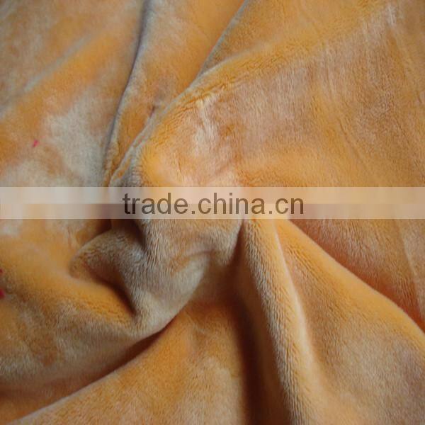 trcot weaving two side brush printing or dyeing tricot fabric fleece