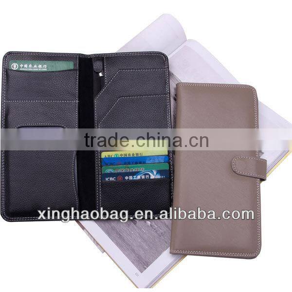 100% genuine leather travel document wallet