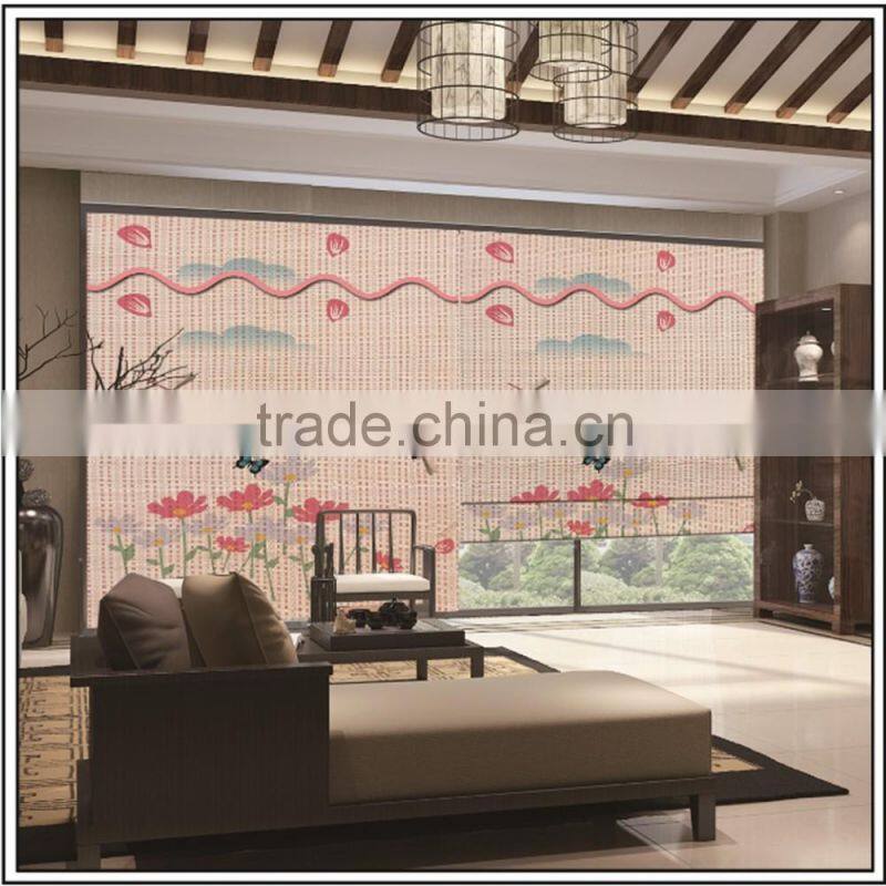 Kingo Bamboo Simple Roll Up Window blind shade natural color