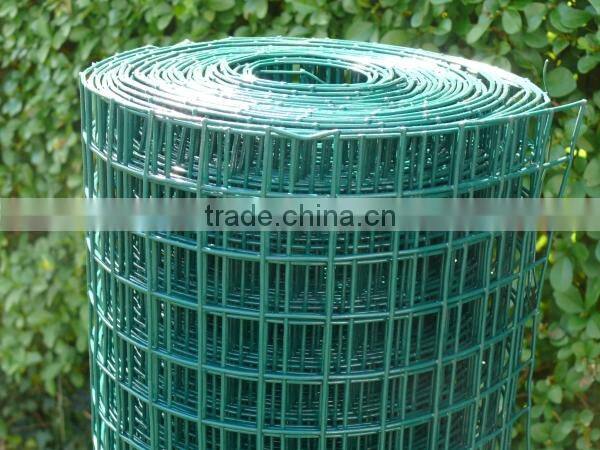 Hebei Shuolong supply 0.9mx30m 19 Gauge Green PVC coated welded wire mesh roll for UK Supermarket