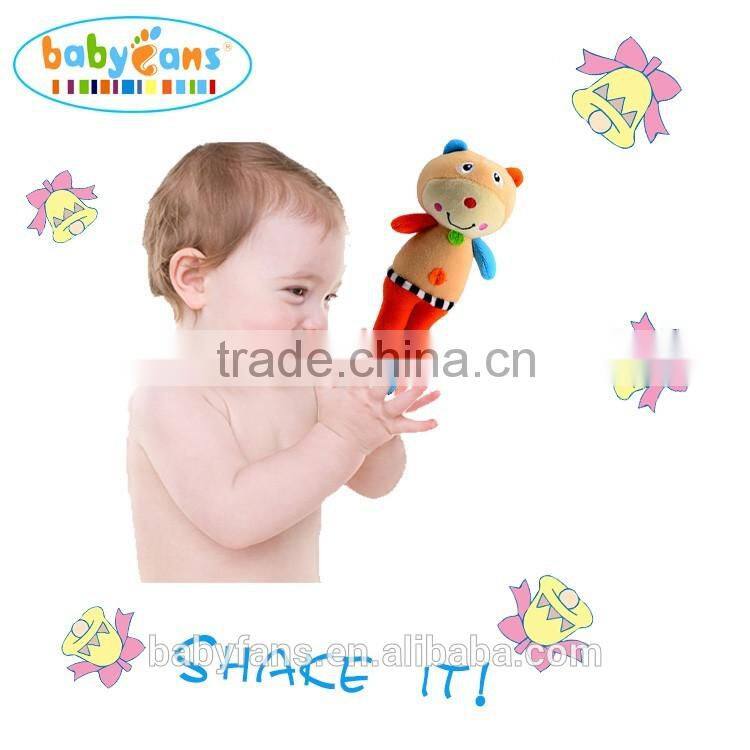 Babyfans baby rattle toy educational baby soft toy plush stuffed baby toy