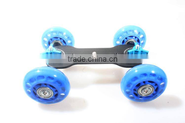 Blue Skater Dolly Table top slider Super mute for DSLR camera and Camcorders