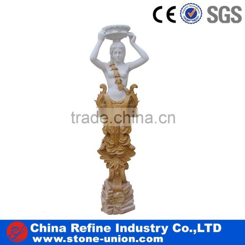 Hot sale good quality sculpture woman marble statue, religional statue