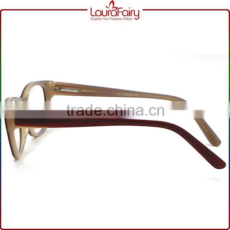 Laura Fairy Fast Delivery 2016 New Model Wholesale Acetate Two Tone Optical Frame
