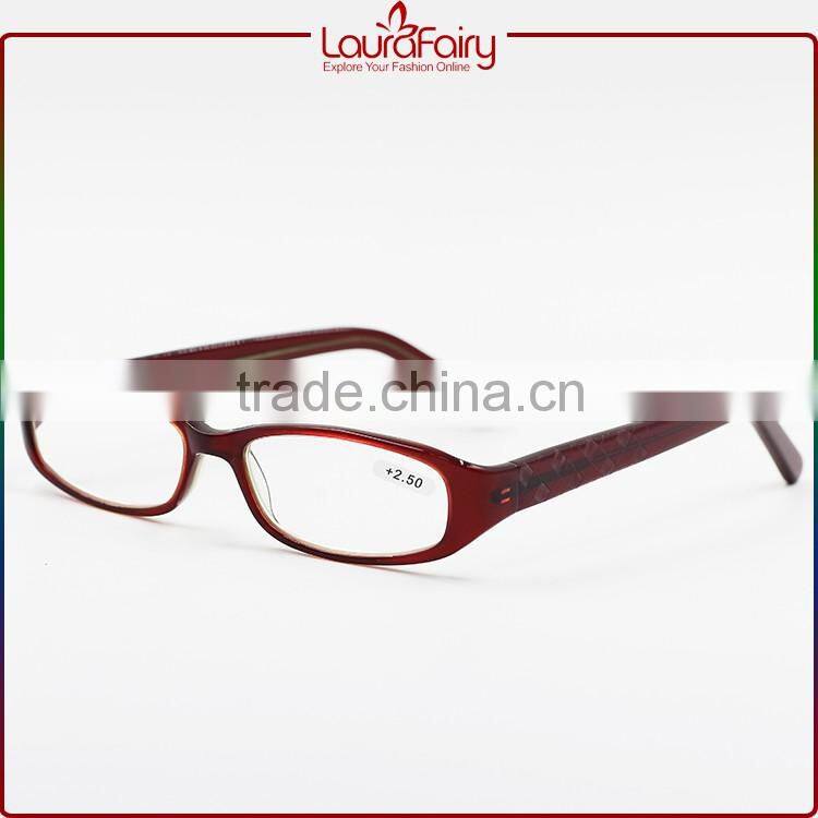 Laura Fairy Italy Trendy Wine Red Transparent Temple Best Small $1 Reading Glasses