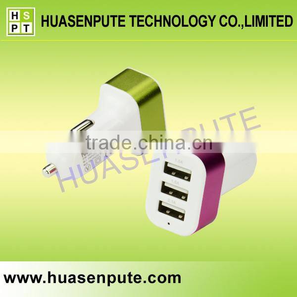 Alibaba Express Mobile Phone Car Charger, Triple Car Charger for Tablet