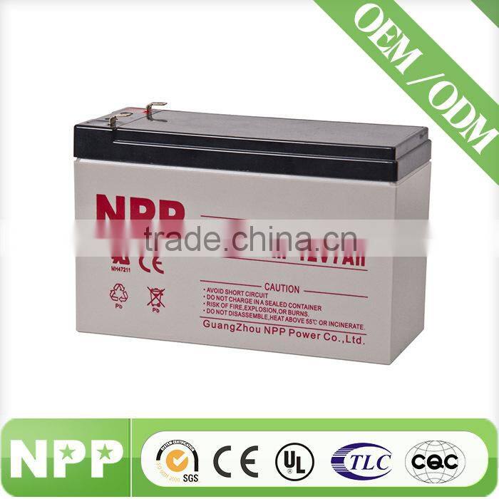 12v7ah made in China lead acid battery for UPS