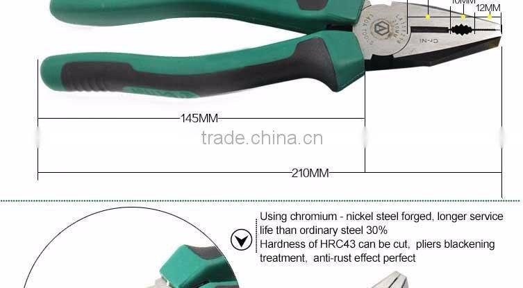 8'' industrial grade safety wire cutting twisting pliers plastic Handle Wire Stripper Plier