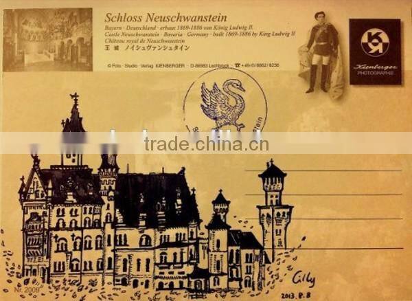 straight cut post card customize & wholesale postcard with factory price