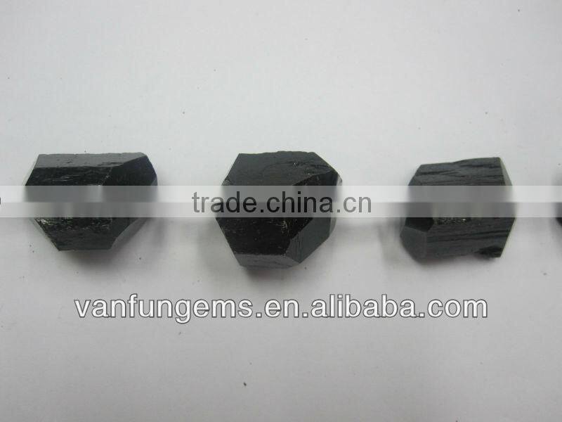 natural rough stone Black Tourmal ine