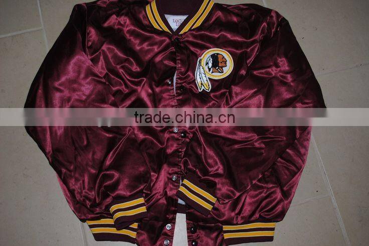 men drive bomber satin varsity jacket,custom man drive baseball jacket,custom made drive letterman satin jacket