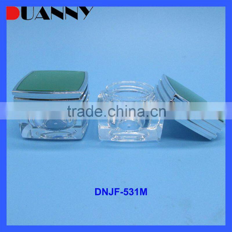 Acrylic Packaging Cosmetic Clear Face Cream Jar Square For Skincare