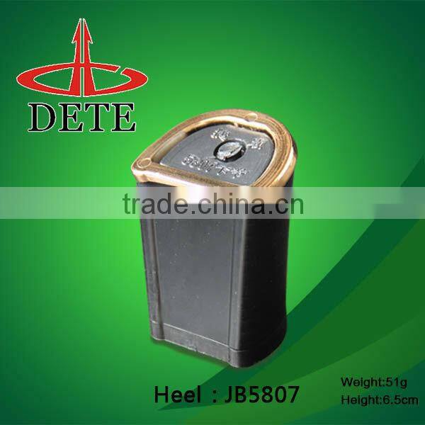 fashion cheap electroplating plastic high heels for ladies shoes heel material made in china