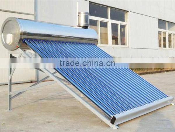 China Leading Product Compact Stainless Steel Non-Pressured Solar Water Heater with Long Heat Preservation