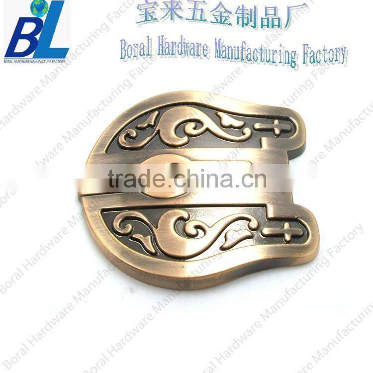 Valuable custom antique metal scutcheon for book decoration