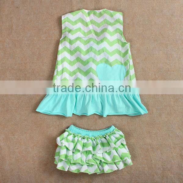 fashion kids clothes bloomer set patriotic baby clothes swing top set