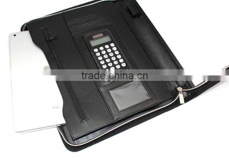 13006 2015 New a4 PU leather business portfolio for interview factory price