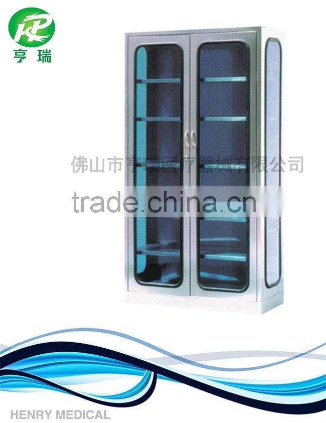 Luxurious glass door metal cupboard cheap hospital furniture for sale
