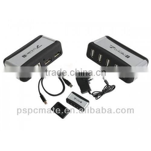7 PORT MAINS USB 2.0 BUS POWERED HUB AC ADAPTER PC LAPTOP