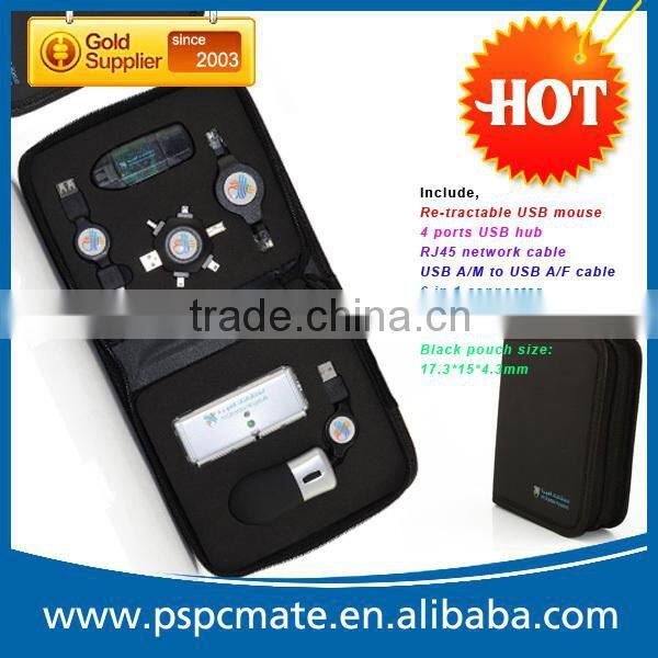 USB Accessory Travel Kit Mouse, Hub, Reader, cable