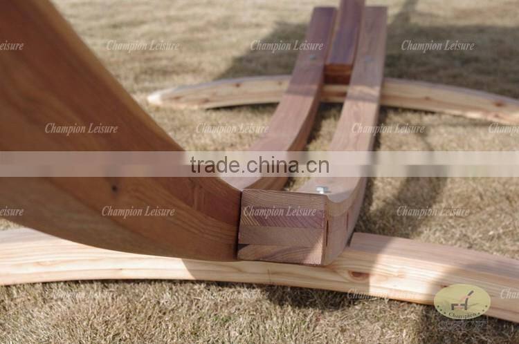 solid wood stand with hammock