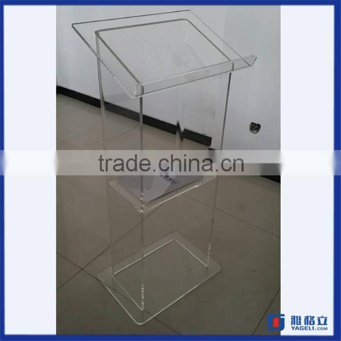 Manufacturing customized acrylic speech lectern / acrylic podium pulpit lectern
