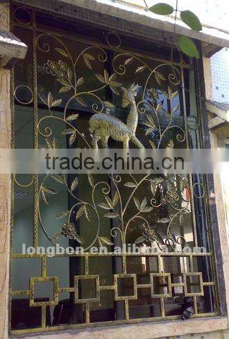 Top-selling wrought iron outdoor garden window fence