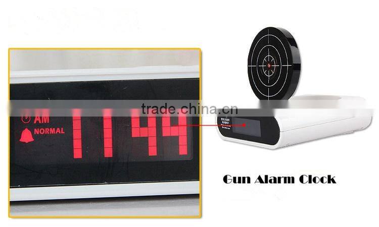 Shooting Target Laser Power-saving Gun Alarm Clock
