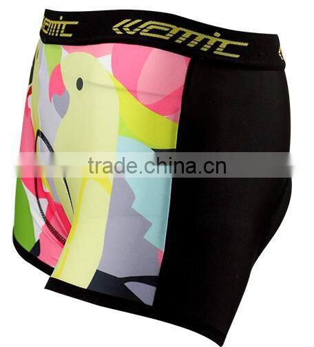 In Stock Sublimation Lady's Cycling under shorts,Women mens compression cycling shorts