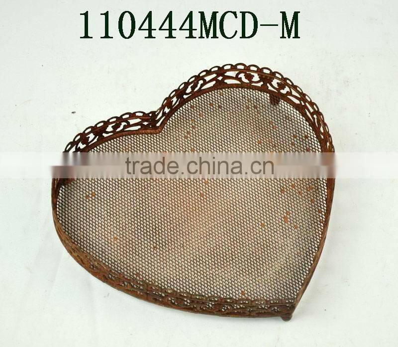 Wedding decorative heart shaped trays wholesale