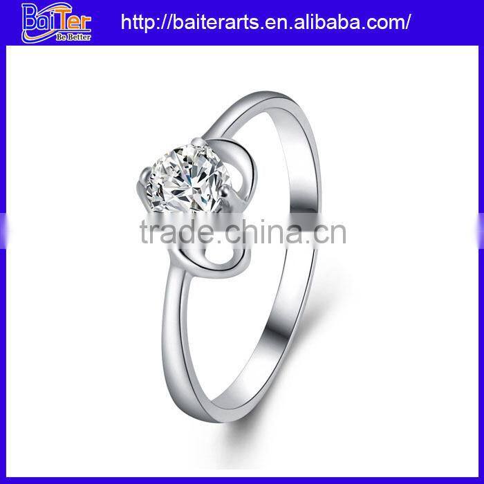 Wholesale 925 sterling silver bezel setting band ring,silver promise rings for men