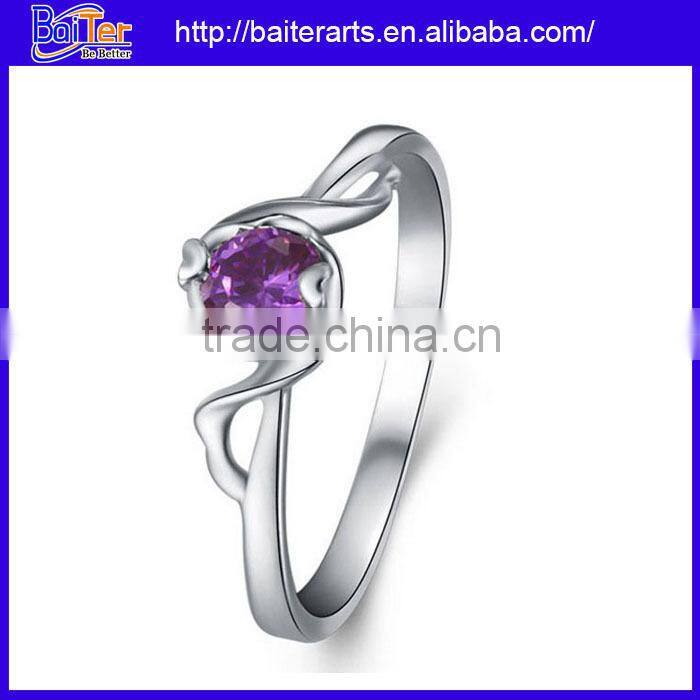 Wholesale 925 sterling silver bezel setting band ring,silver promise rings for men