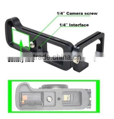 L plate bracket made for Fujifilm X-T1 Sunwayfoto Kirk RRS Arca clamps